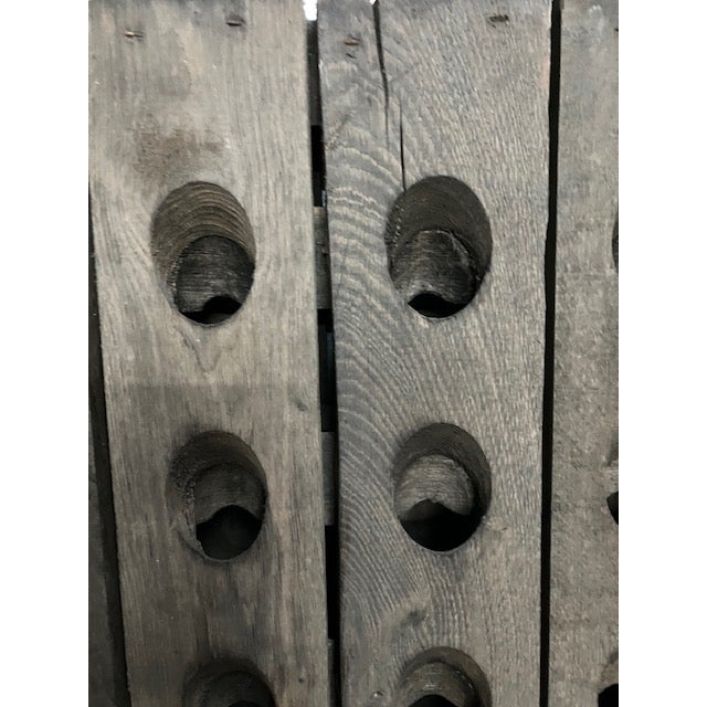 1980s French Country Wine Riddling Rack For Sale - Image 4 of 12