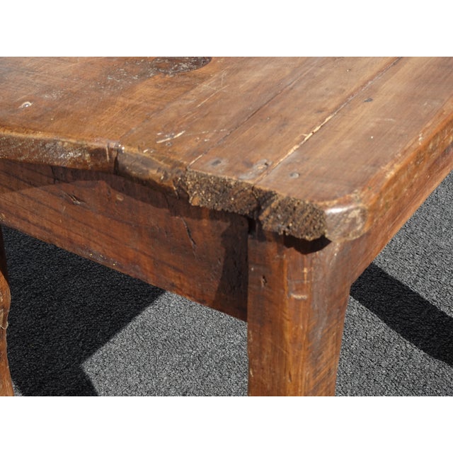 Vintage Rustic Country Style Side Chair W Carved Fruit Backrest For Sale - Image 13 of 14