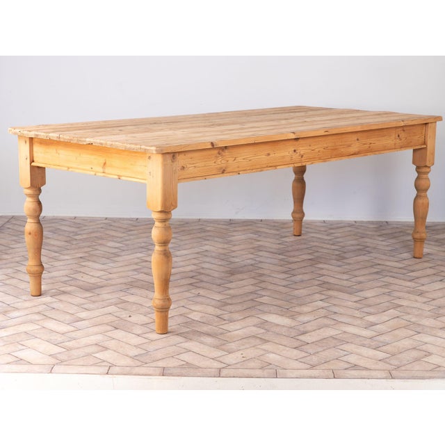 Vintage Pine Farmhouse Table, Usa 1960s For Sale - Image 13 of 18