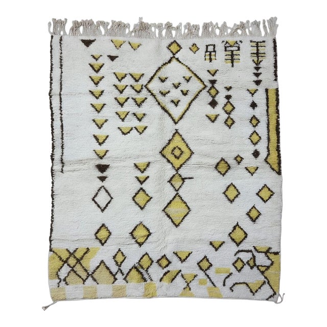 Handknotted Berber Wool Rug - 9.8 X 7.9 Ft For Sale