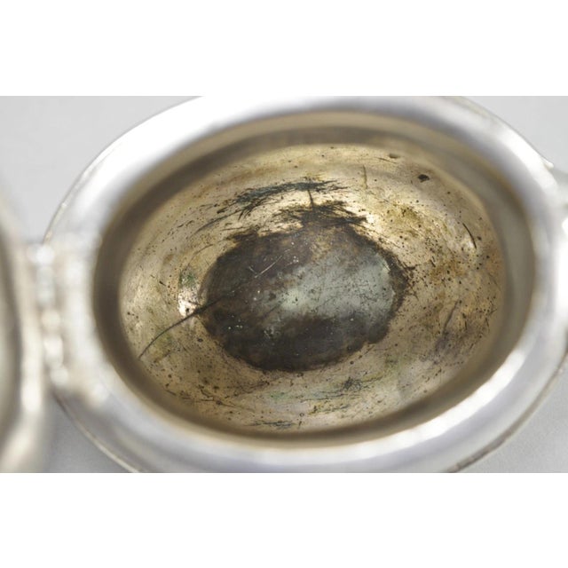 Antique Pennsylvania Railroad PRR Reed & Barton Small Silver Plated Teapot For Sale - Image 11 of 16