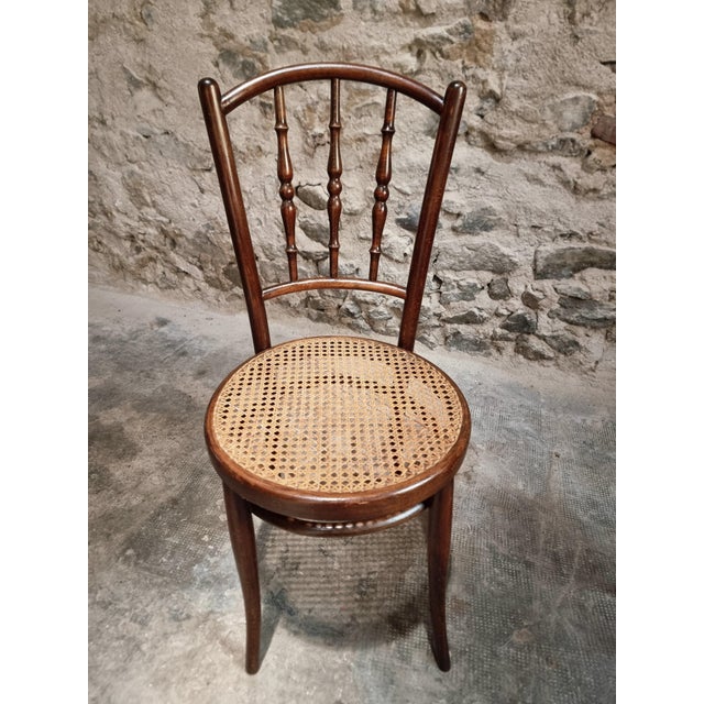 Antique Vienna Bentwood Chairs by Jacob & Josef Kohn, Austria, 1930s, Set of 2 For Sale - Image 5 of 18