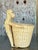 Vintage Coastal Woven Rattan Monkey Waste Paper Basket For Sale In West Palm - Image 6 of 7