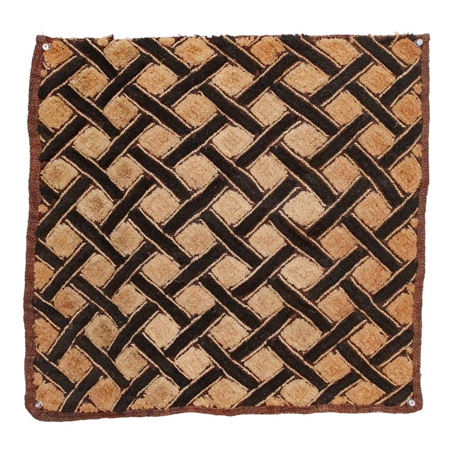 Honeycomb African Kuba Cloth Panel For Sale