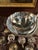 American Vintage Webster Wilcox Silver Plate Punch Bowl Set, 16-Piece Grapevine Pattern, Large Bowl + 15 Cups [Gg] For Sale - Image 3 of 10