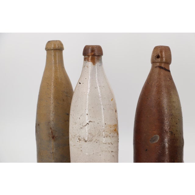 19th Century Antique German Set of Large Four Stoneware Beer Bottles For Sale - Image 15 of 15