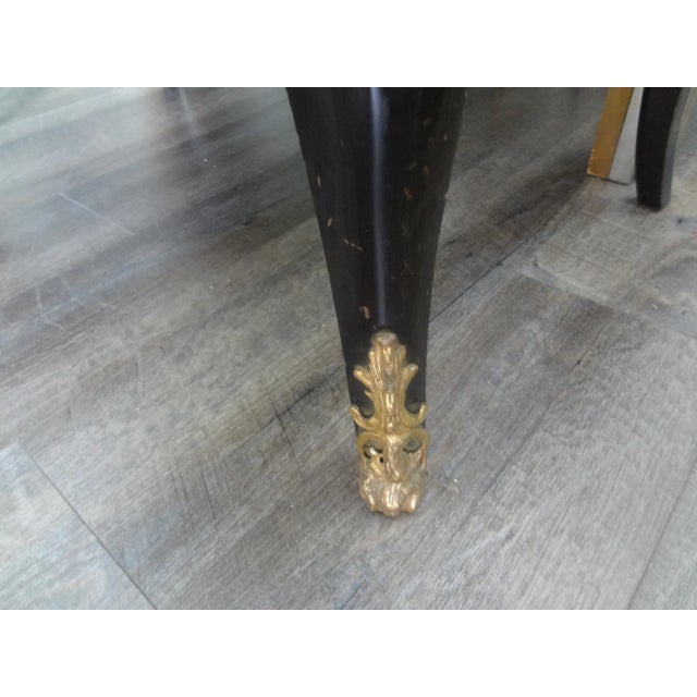 Late 19th Century French Louis XV Style Ebonized Commode or Chest For Sale - Image 9 of 11