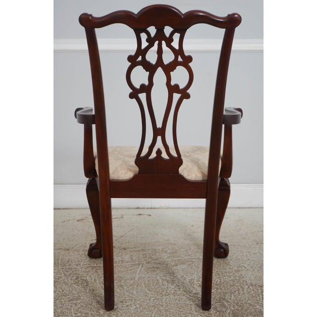 Ethan Allen Set of 10 Ethan Allen Mahogany Dining Chairs For Sale - Image 4 of 18