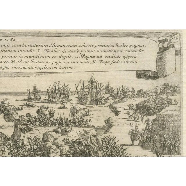 Map of The Kauwensteinse Dike in the Eighty Years War, 1647 For Sale - Image 3 of 9