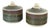 Stoneware Lidded Jars by John Andersson for Höganäs, Set of 2, 1970s For Sale