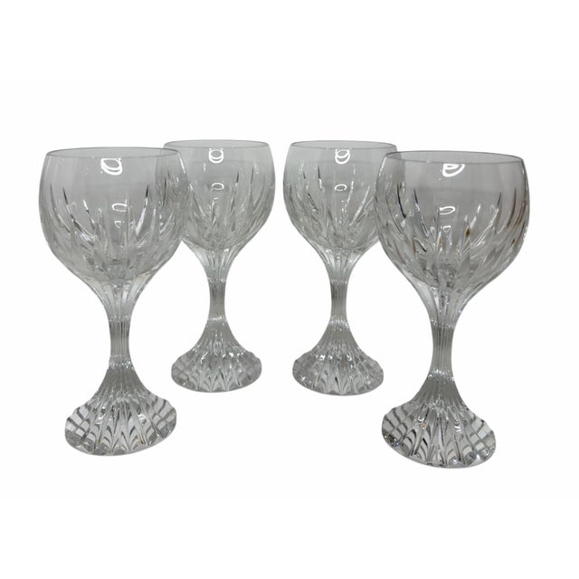 Modern Baccarat French Crystal Massena Bordeaux Wine Goblets - Set of 4 For Sale - Image 3 of 6