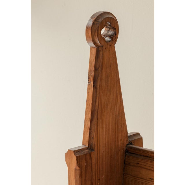 Church Bench in Pine, 1900s For Sale - Image 9 of 12