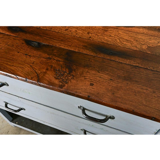 English 19th Century Painted Work Table With Drawers For Sale In Baton Rouge - Image 6 of 12