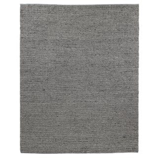 James Hand loom Wool/Polyester Gray Rug-6'x9" For Sale