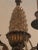 1940s Italian Pineapple Carved Wood and Iron Chandelier For Sale - Image 5 of 12