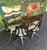 The less commonly seen Howell lucite and chrome dining set, which is often confused with a very similar set designed by...