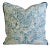 Textile English Morris & Co Sunflower Blue Linen Feather/Down Pillow 21” Square For Sale - Image 7 of 8