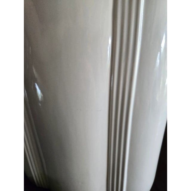 Art Deco Cream Table Lamps - A Pair For Sale - Image 12 of 18