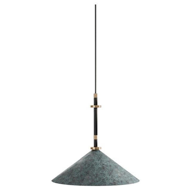 Metal Louisa I Pendant Lamp in Brass and Aluminium by Marine Breynaert For Sale - Image 7 of 7