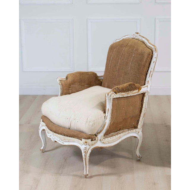 Wood Pair of 20th Century French Chairs, Ready to Upholster For Sale - Image 7 of 10