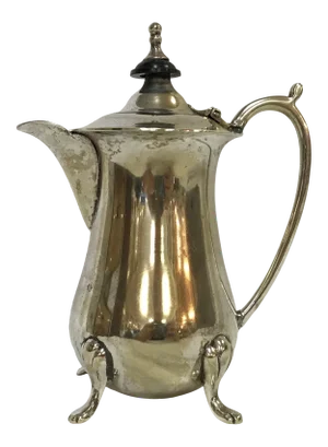 Vintage Silverplate Footed Mini Teapot