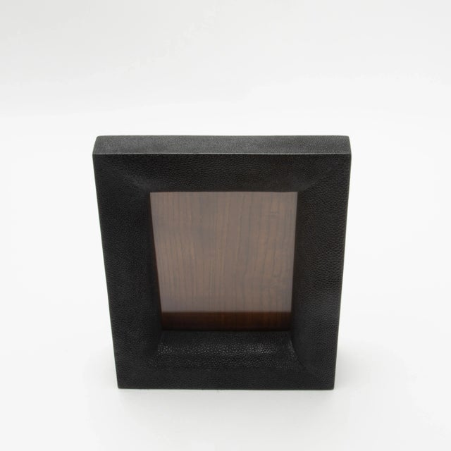 Picture Frame 5x7” in Black Shagreen by R&y Augousti For Sale In Los Angeles - Image 6 of 8