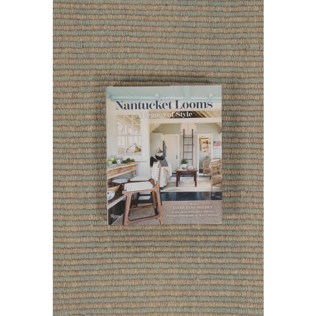 Rug & Kilim Rug & Kilim’s Contemporary Kilim With Tonal Brown and Ice Blue Stripes For Sale - Image 4 of 9