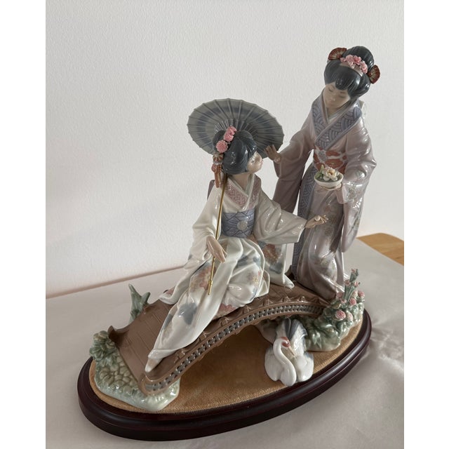 Japanese Lladro's "Springtime in Japan" by Salvador Deboa For Sale - Image 3 of 12