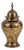 9.5" Brass Ginger Jar Mid-Century Modern Hollywood Regency For Sale