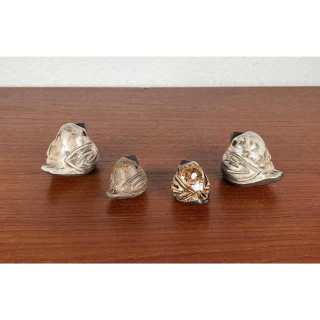 Ceramic Mid-Century German Studio Pottery Sparrow Figurines by Bärbel Bach for Lübecker Spatzen, Set of 4 For Sale - Image 7 of 18