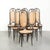 Vintage Long John High Back Bentwood Chairs with Webbing Seats from Thonet, Set of 6 For Sale - Image 17 of 17