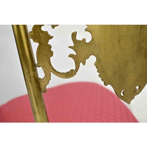Metal Mid-20th Century Neo-Classical Brass Chairs, Set of 2 For Sale - Image 7 of 9