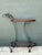Metal Vintage Glass and Metal Bar Cart For Sale - Image 7 of 12