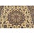 1950s Fine Traditional Beige Field Floral Vintage Isfahan Wool Silk Carpet Rug For Sale - Image 9 of 10
