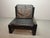 Mid-Century Modern Mid-Century Brutalist Black Leather Lounge Chairs with Black Wooden Frames by Sonja Wasseur, Netherlands, 1970s, Set of 2 For Sale - Image 3 of 14