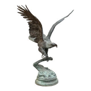 Life Size Bronze Eagle For Sale