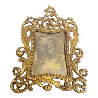 Rococo Gilt Bronze Photo Frame, France, 1800s For Sale