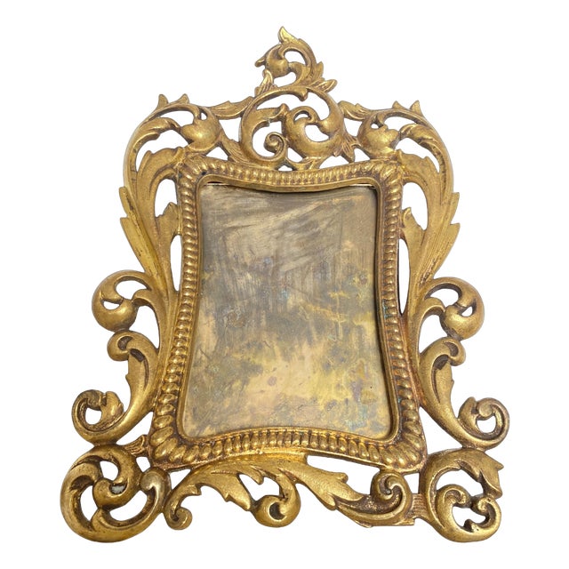 Rococo Gilt Bronze Photo Frame, France, 1800s For Sale