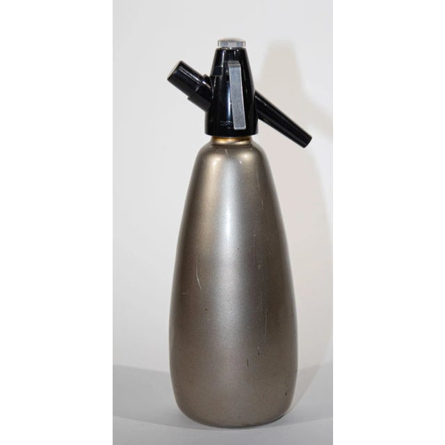 Vintage Boc Silver Soda Syphon England 1960 For Sale - Image 11 of 11