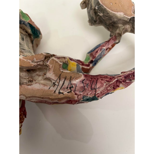 Futurist Albissola Ceramic Wall Sculpture by Anselmo Mario, Italy, 1960s For Sale - Image 8 of 9