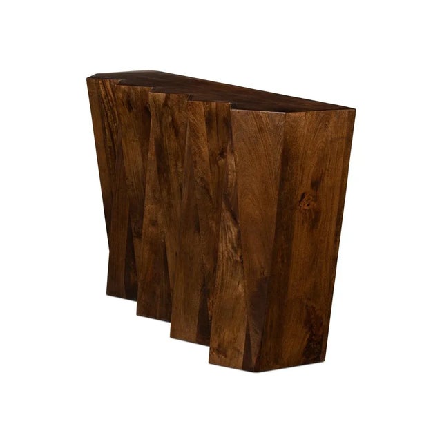 Organic Geometric Console Table For Sale In Raleigh - Image 6 of 11