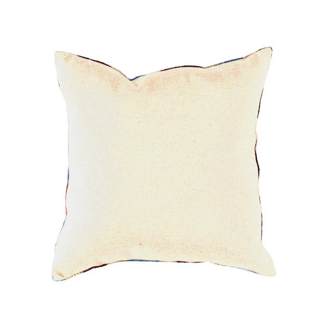 Textile Contemporary Velvet Ikat Bohemian Throw Pillow For Sale - Image 7 of 8