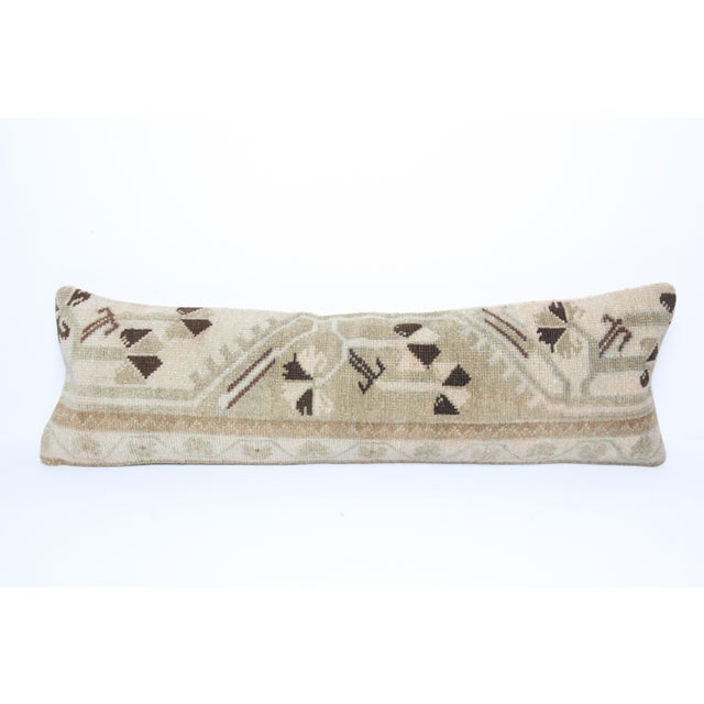 Turkish Handmade Tribal Turkish Pillow Cover - 12'' X 37'' For Sale - Image 3 of 9
