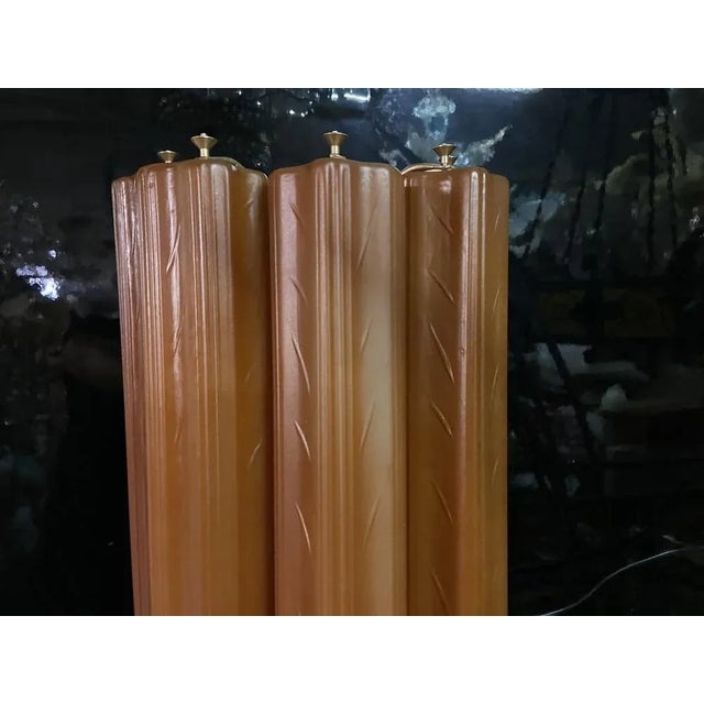 Large Italian Glass Tube Sconces, 1980s, Set of 2 For Sale - Image 4 of 9