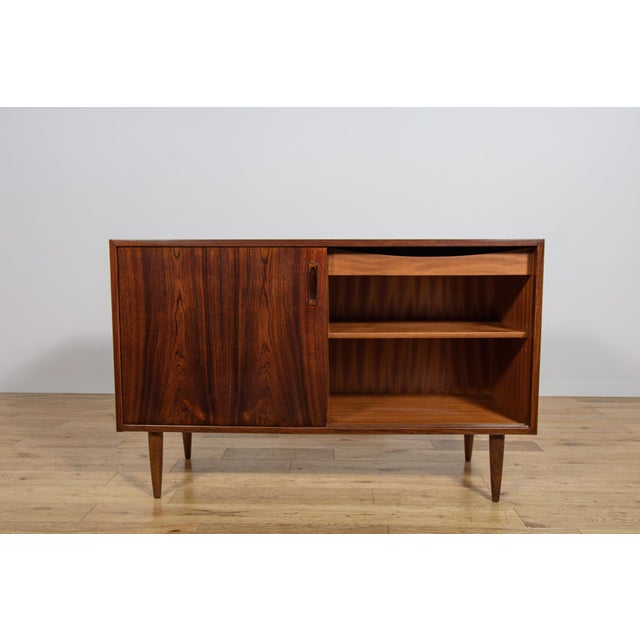 Brown Small Mid-Century Rosewood Sideboard, Denmark,1960s For Sale - Image 8 of 18