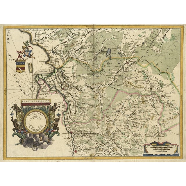 Map of the Province of Overijssel in the Netherlands, 1692 For Sale - Image 3 of 6