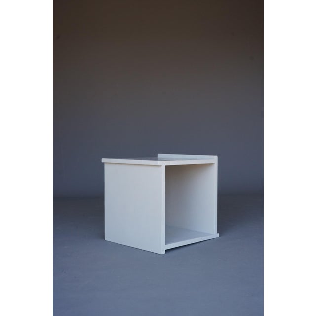 Vintage Plywood Cube Stool, 1960s For Sale - Image 9 of 10