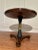 Vintage Empire Henredon Large Round Accent Table, Mahogany Wood, Dark Green & Gold For Sale In Houston - Image 6 of 12