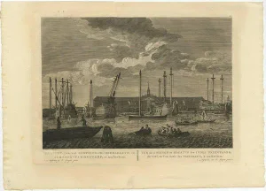 H. P. Schouten,Oostindisch-Zeemagazyn in Amsterdam, Print