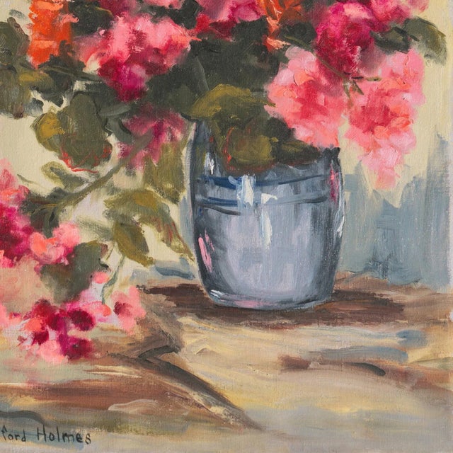 'Summer Bouquet' by Clifford Holmes, Society of Western Artists, De Young Museum, Oakland Museum For Sale In Monterey, CA - Image 6 of 6